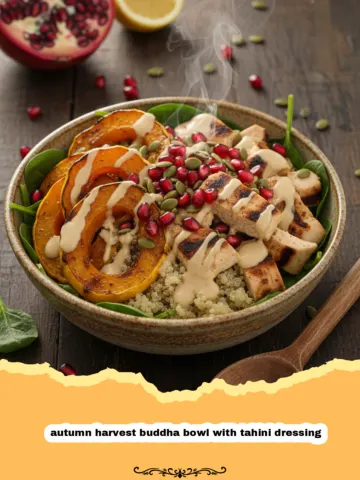 The Ultimate Autumn Harvest Buddha Bowl with Tahini Dressing