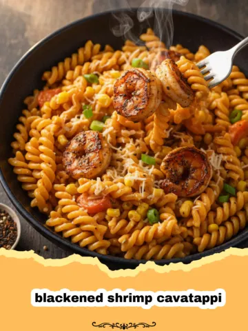 Creamy Blackened Shrimp Cavatappi with Cajun Spices