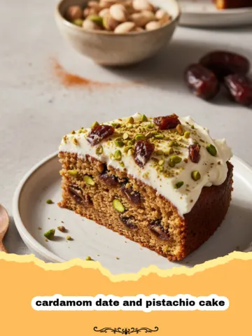Cardamom Date and Pistachio Cake: A Spiced Middle Eastern Delight