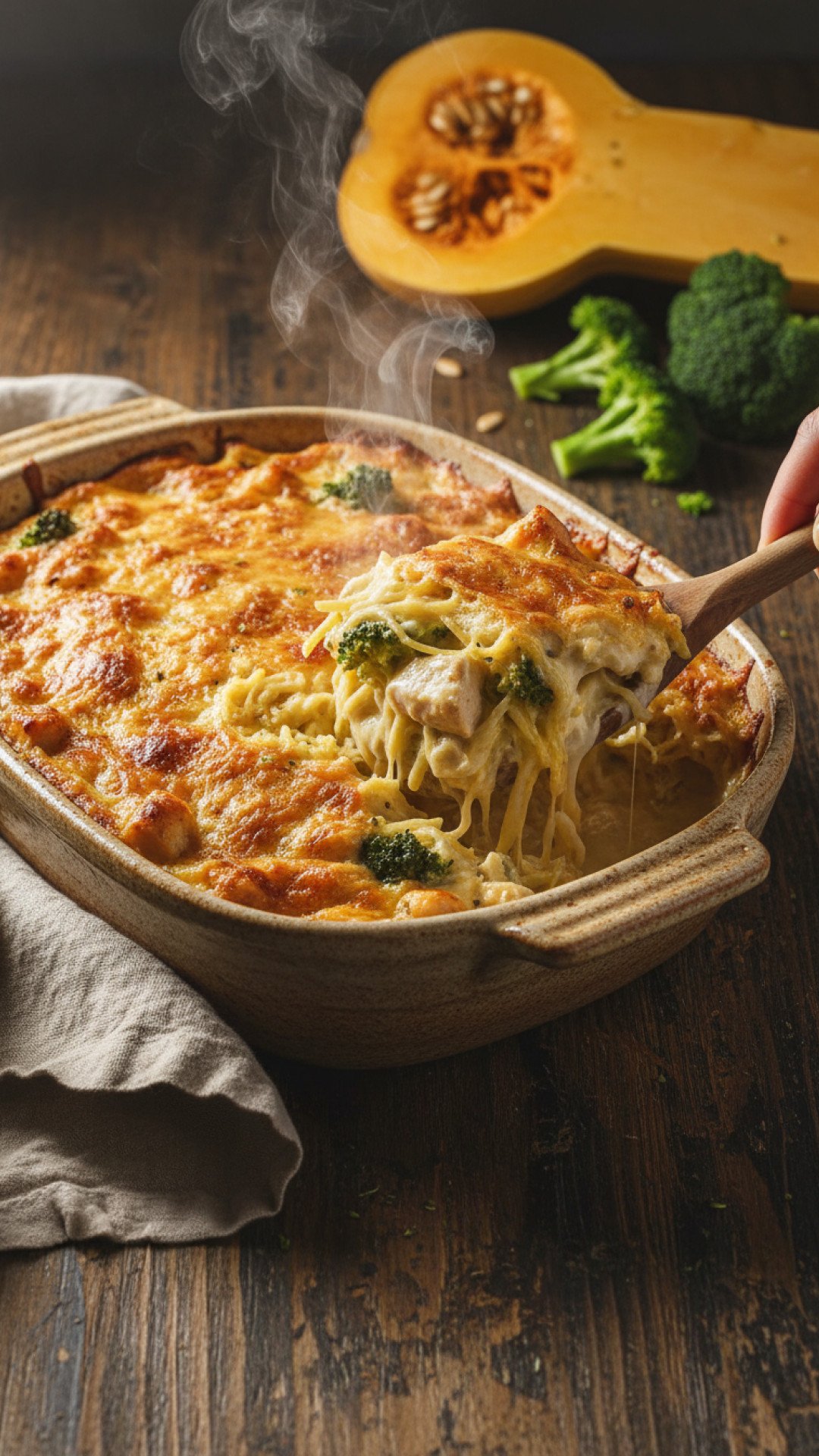 The Ultimate Chicken Alfredo Spaghetti Squash Casserole 4 Chicken Alfredo Spaghetti Squash Casserole Preparation