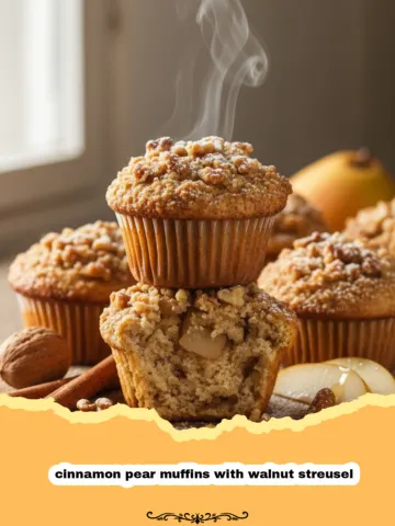 Cozy Cinnamon Pear Muffins with Walnut Streusel 6 Cozy Cinnamon Pear Muffins with Walnut Streusel
