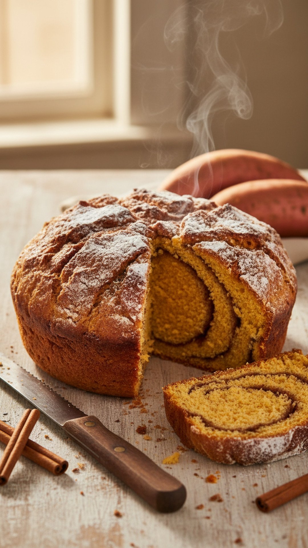 Cinnamon Swirl Sweet Potato Bread 4 Cinnamon Swirl Sweet Potato Bread Preparation