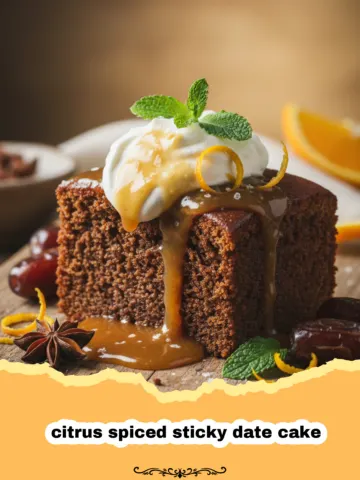 The Ultimate Citrus Spiced Sticky Date Cake Recipe