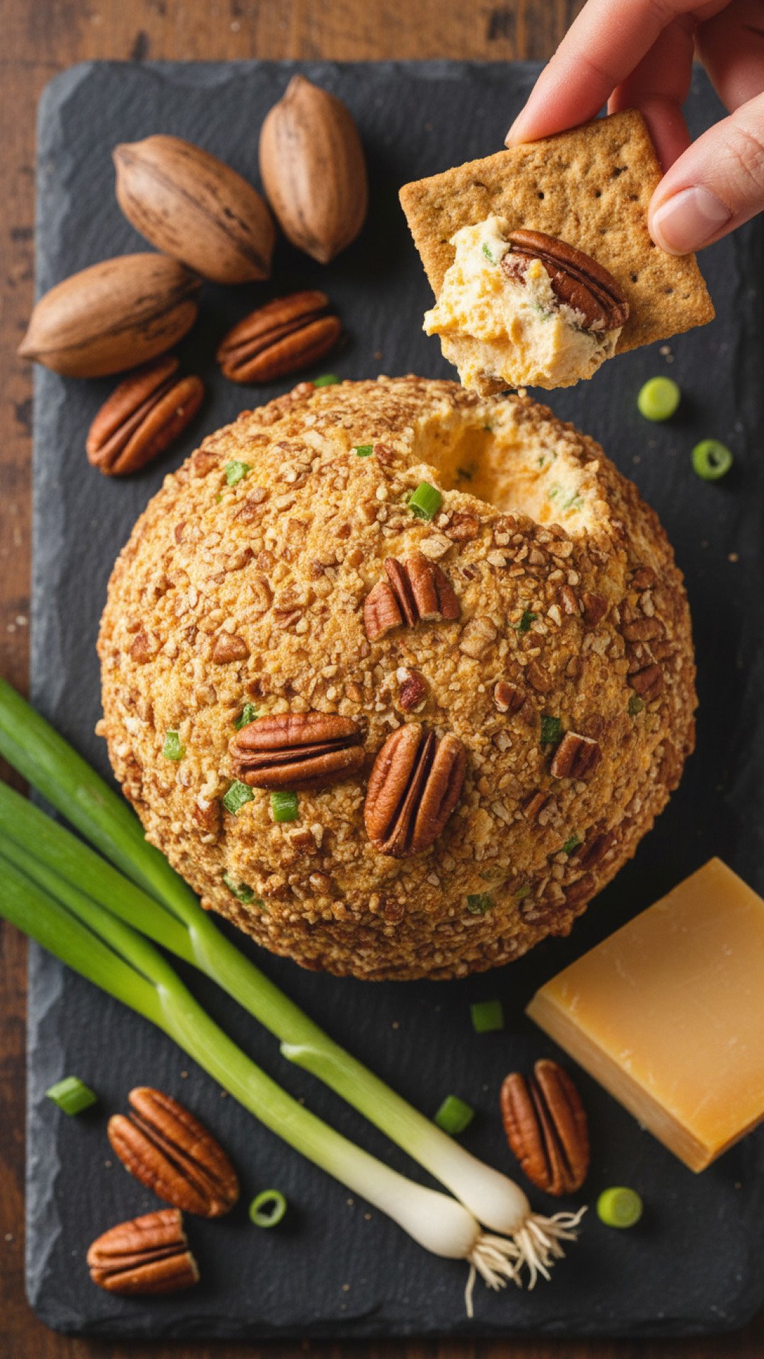 Classic Holiday Cheese Ball Preparation