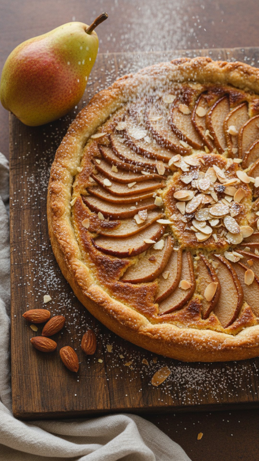 Classic Pear Almond Tart (Tarte Amandine) Preparation