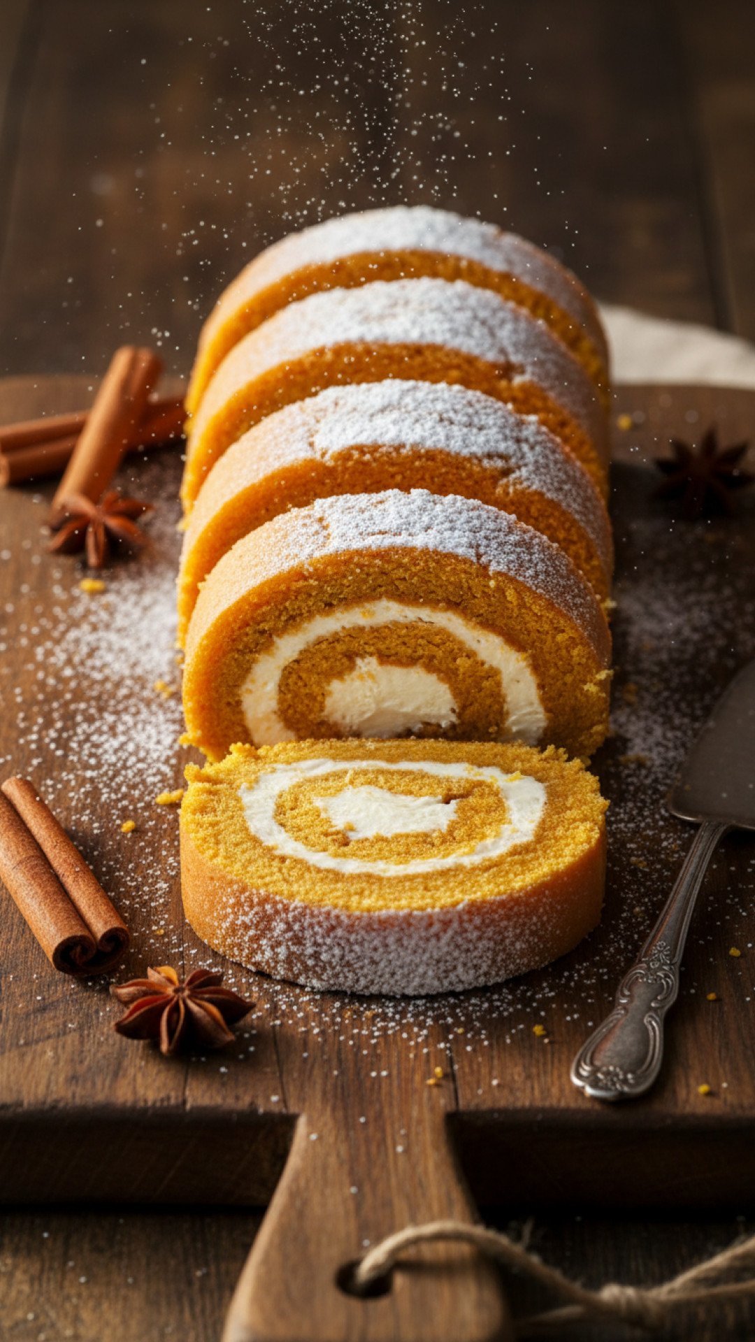 Classic Pumpkin Roll with Cream Cheese Filling Preparation