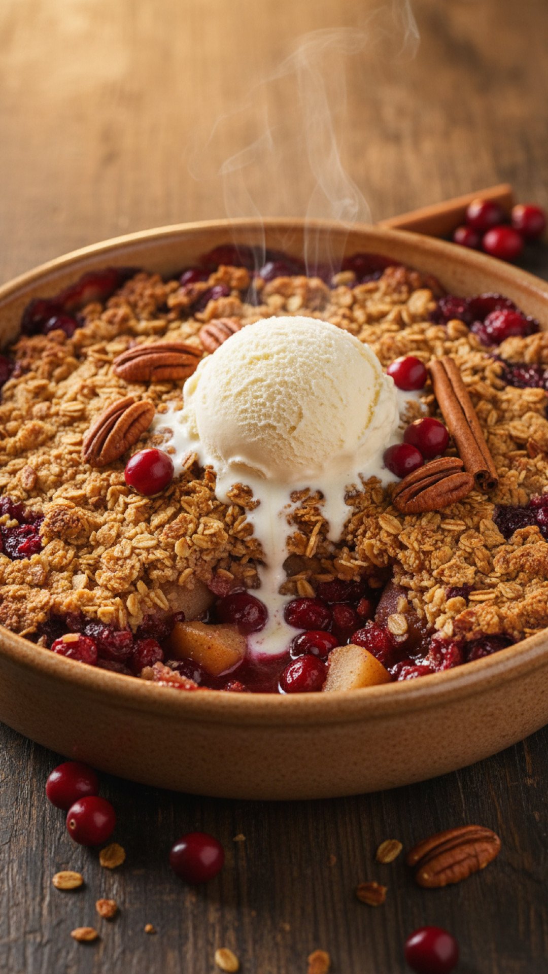 The Most Delicious Spiced Cranberry Pear Crisp Recipe 4 Classic Spiced Cranberry Pear Crisp Preparation