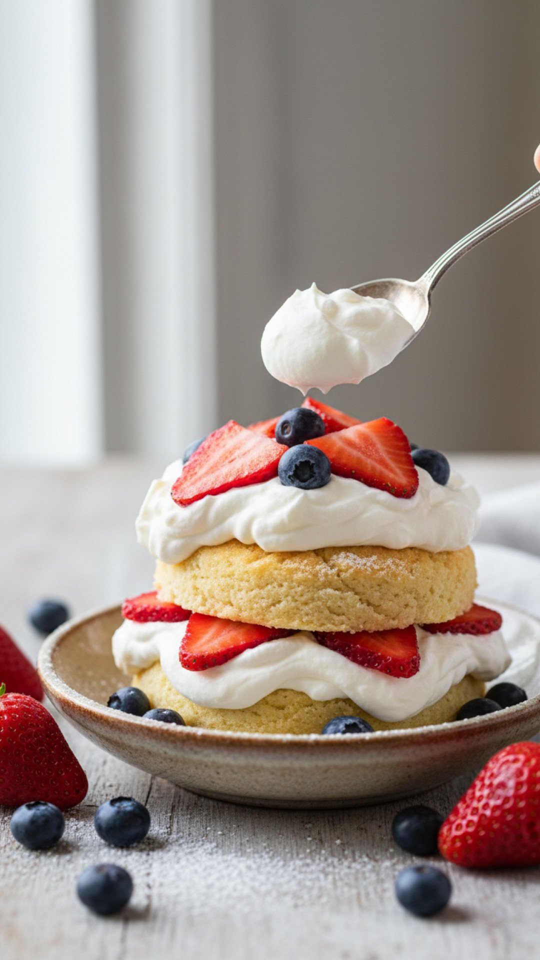 The Best Strawberry Shortcake with Blueberries Recipe for Summer Entertaining 4 Classic Strawberry Shortcake with Blueberries Preparation