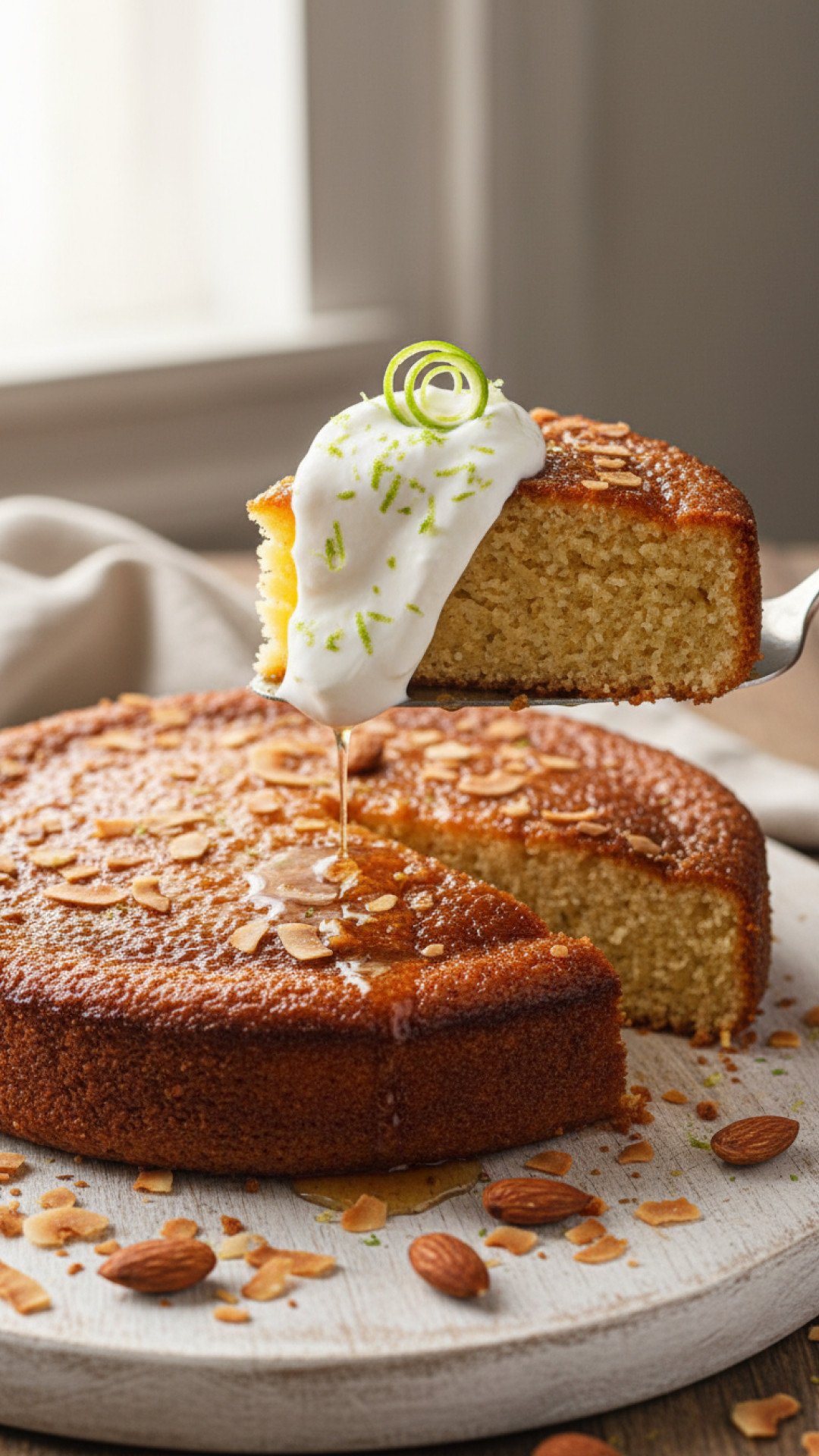 Refreshing Coconut Semolina Cake with Yogurt and Lime 4 Coconut Semolina Cake with Yogurt and Lime Preparation