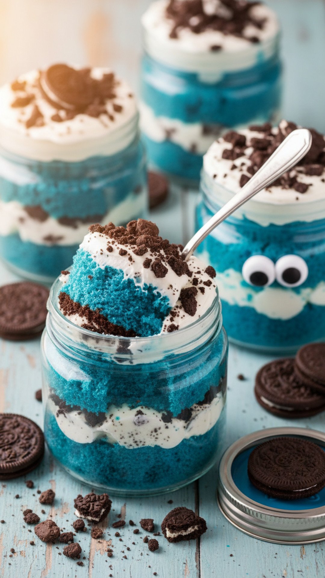 The Ultimate Cookie Monster Cake Jars for Every Celebration 4 Cookie Monster Cake Jars Preparation