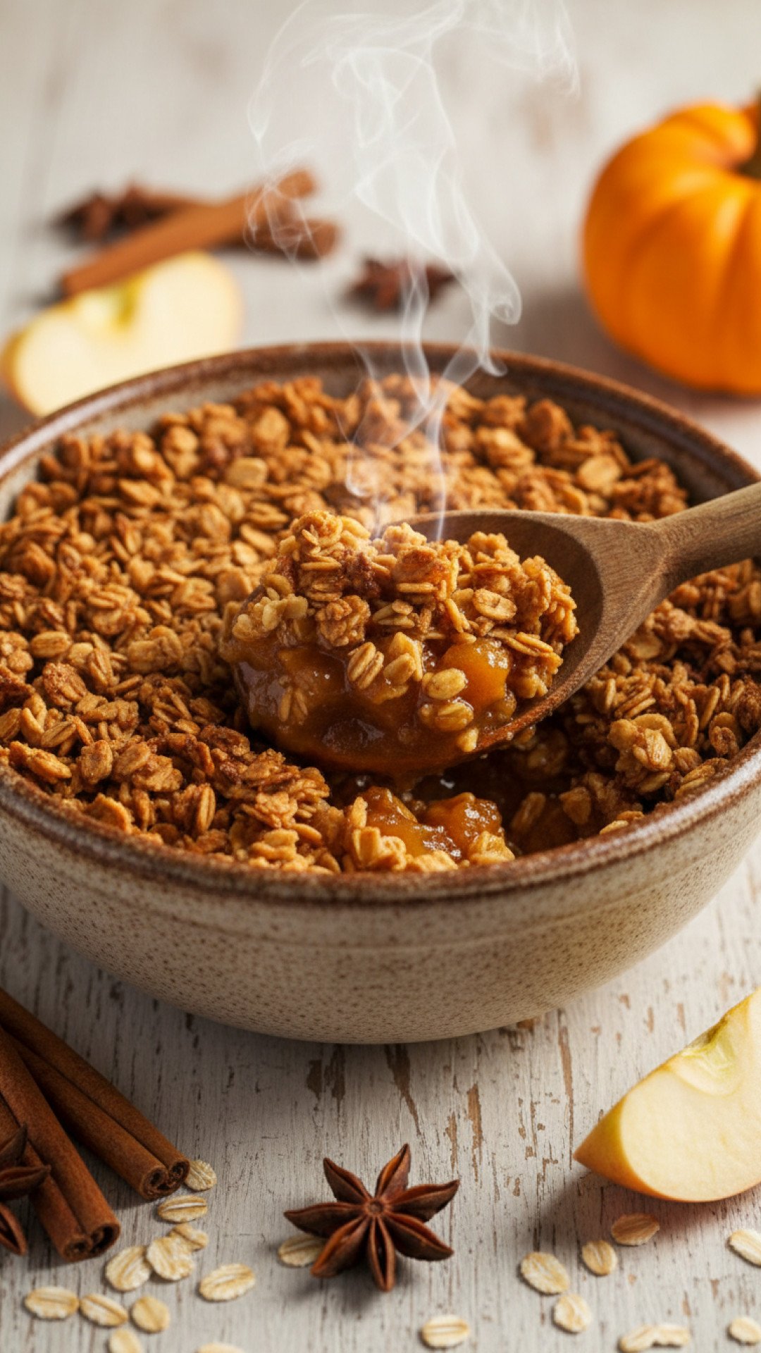 Warm and Cozy Pumpkin Apple Crisp with Toasted Oat Crumble 4 Cozy Pumpkin Apple Crisp with Oat Topping Preparation