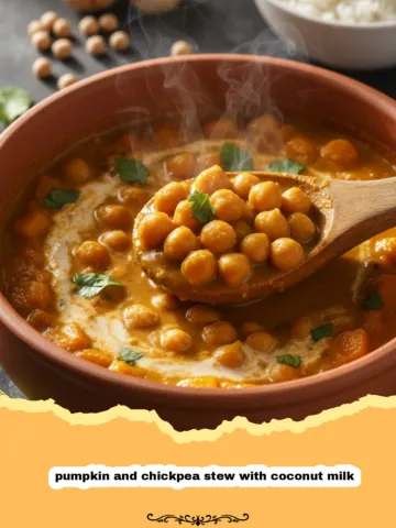 Cozy Pumpkin and Chickpea Stew with Coconut Milk