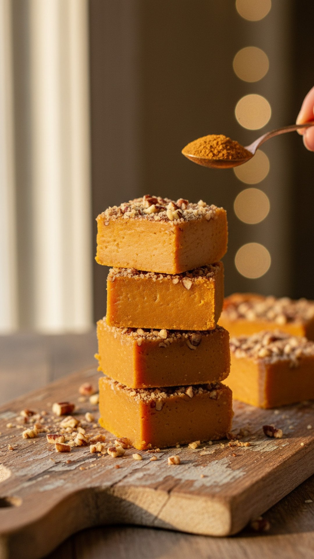 Creamy Spiced Pumpkin Fudge Preparation