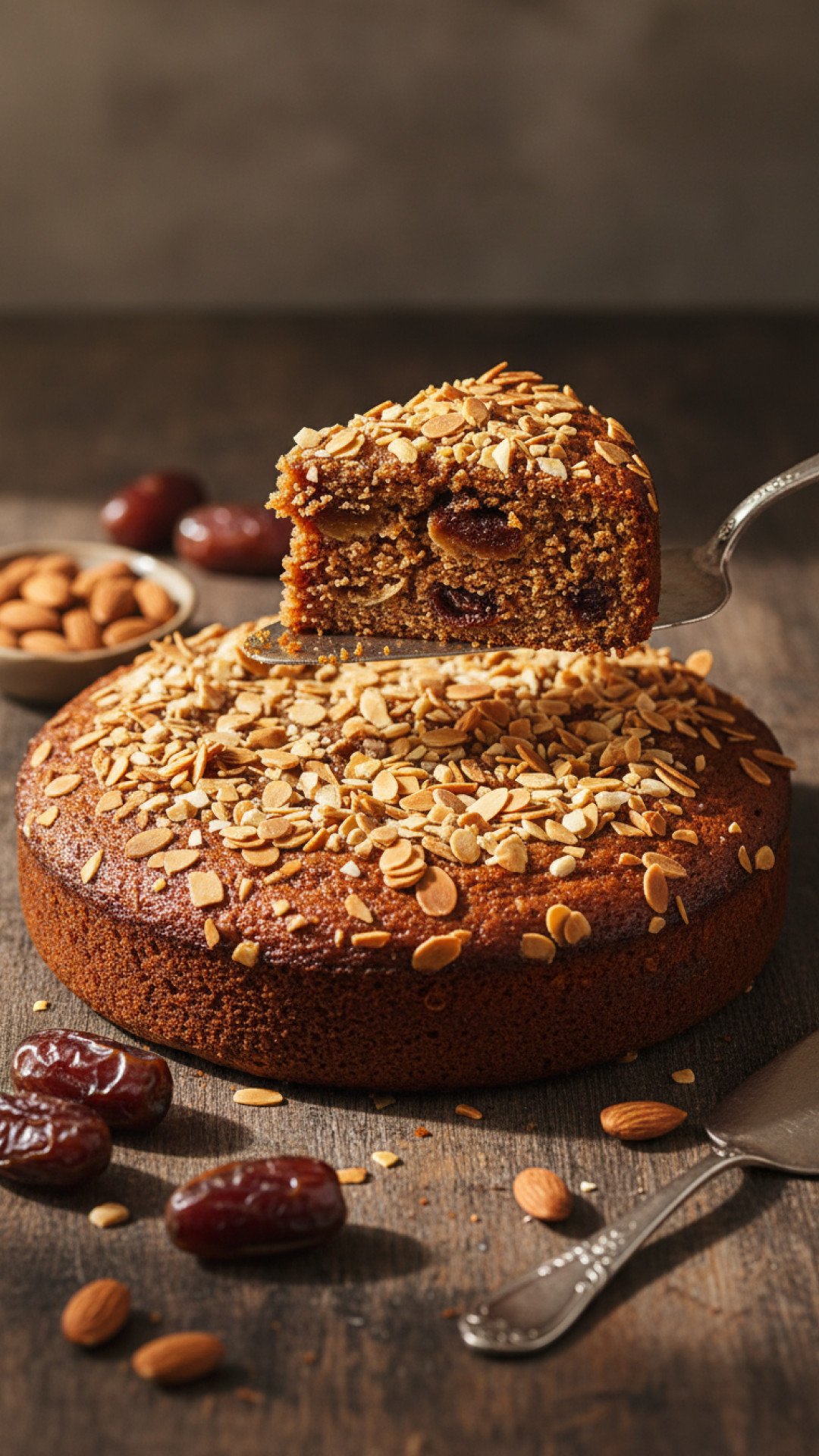 Date and Almond Cake Preparation