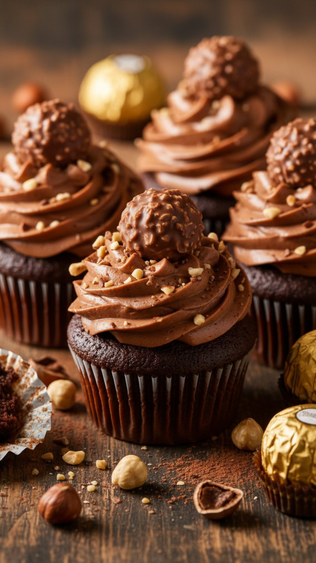Decadent Ferrero Rocher Cupcakes Preparation