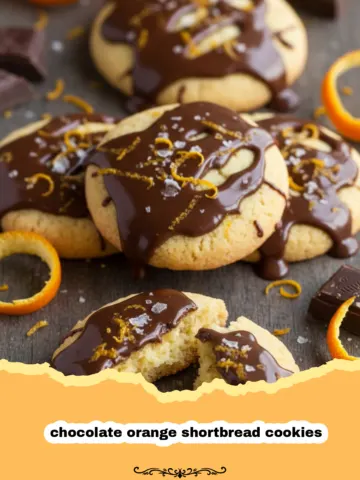 The Ultimate Chocolate Orange Shortbread Cookies