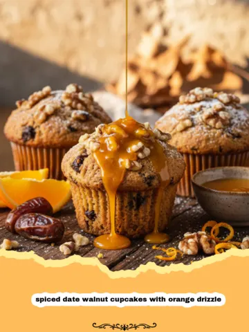 The Ultimate Spiced Date Walnut Cupcakes with Orange Drizzle 3 The Ultimate Spiced Date Walnut Cupcakes with Orange Drizzle