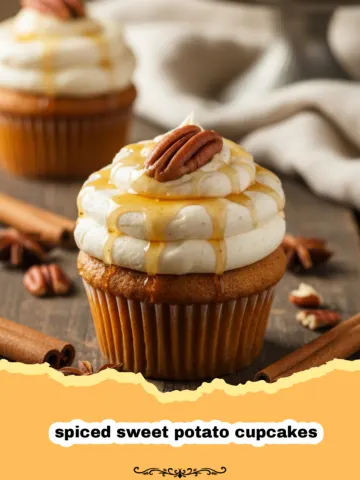 The Ultimate Spiced Sweet Potato Cupcakes with Toasted Marshmallow Frosting