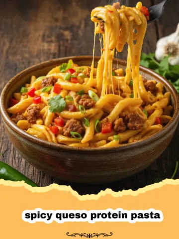 Creamy Spicy Queso Protein Pasta: The Ultimate High-Protein Comfort Meal