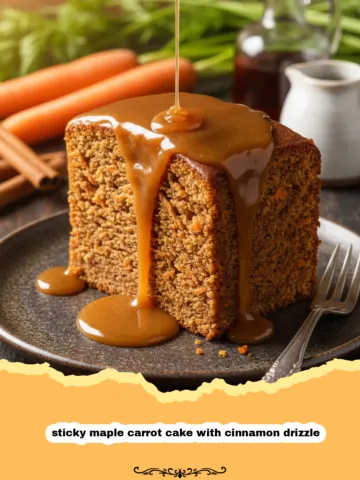 The Ultimate Decadent Sticky Maple Carrot Cake with Cinnamon Drizzle