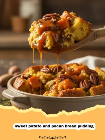 The Ultimate Sweet Potato and Pecan Bread Pudding