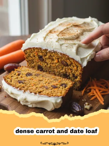 The Perfect Dense Carrot and Date Loaf