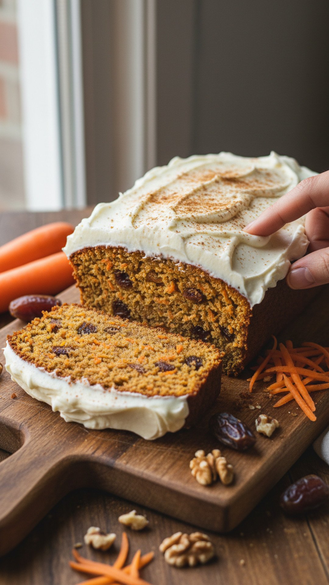 Dense Carrot and Date Loaf Preparation