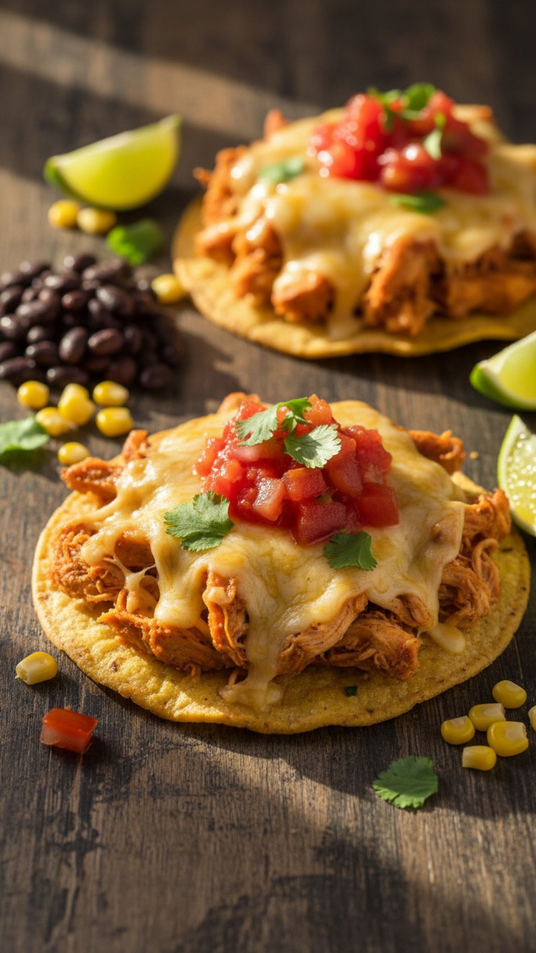 Easy Chicken Tostadas Preparation