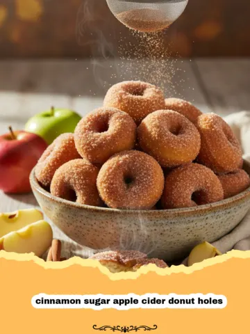 The Best Cinnamon Sugar Apple Cider Donut Holes