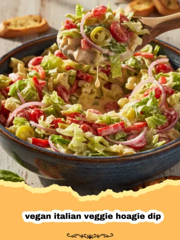 The Ultimate Vegan Italian Veggie Hoagie Dip That Everyone Loves