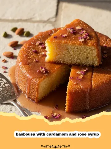 The Ultimate Basbousa with Cardamom and Rose Syrup 10 The Ultimate Basbousa with Cardamom and Rose Syrup