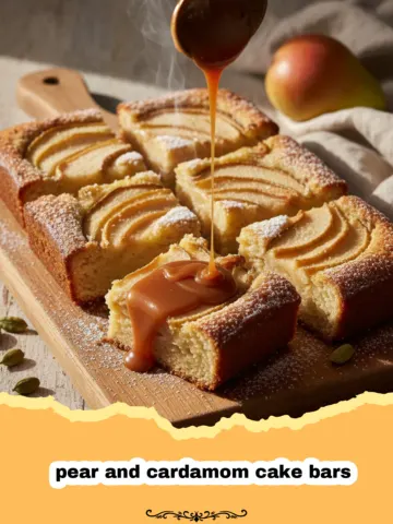 Pear and Cardamom Cake Bars: A Cozy Autumn Treat