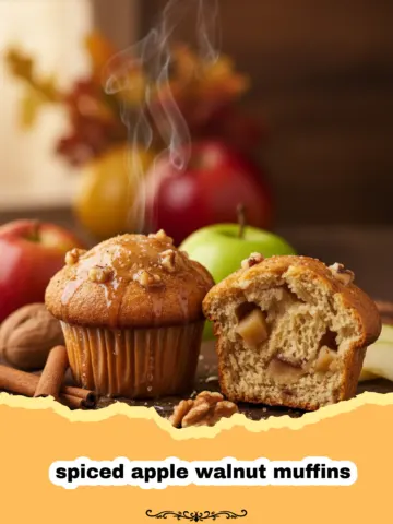 The Most Flavorful Spiced Apple Walnut Muffins You Will Ever Bake