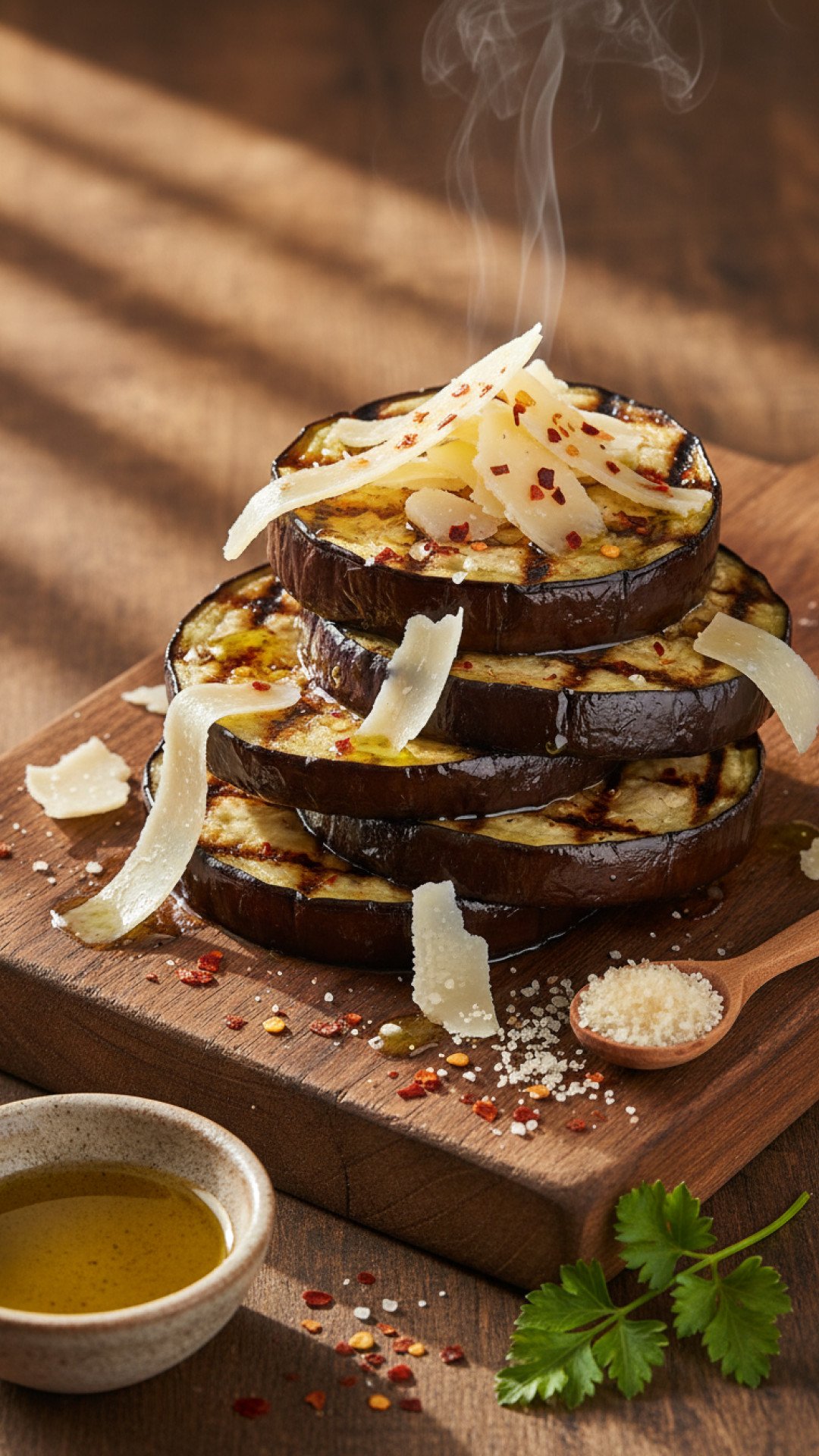 Savory Garlic Parmesan Grilled Eggplant 4 Garlic Parmesan Grilled Eggplant Preparation
