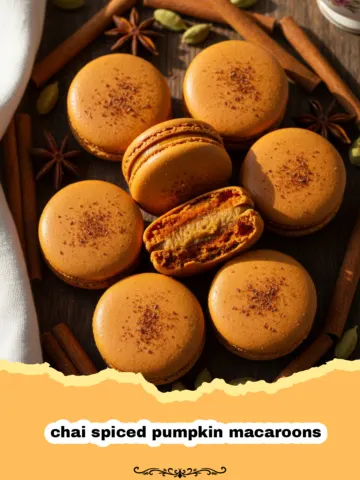 Homemade Chai Spiced Pumpkin Macaroons