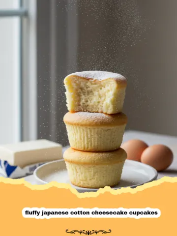 The Ultimate Fluffy Japanese Cotton Cheesecake Cupcakes