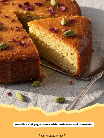 The Ultimate Semolina and Yogurt Cake with Cardamom and Rosewater