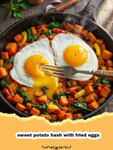 The Ultimate Savory Sweet Potato Hash with Fried Eggs