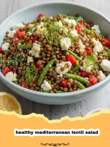 The Most Vibrant and Healthy Mediterranean Lentil Salad You Will Ever Make