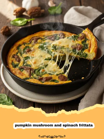 The Ultimate Hearty Pumpkin Mushroom and Spinach Frittata
