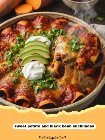 The Ultimate Sweet Potato and Black Bean Enchiladas