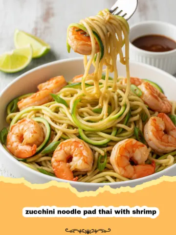 The Ultimate Zucchini Noodle Pad Thai with Shrimp