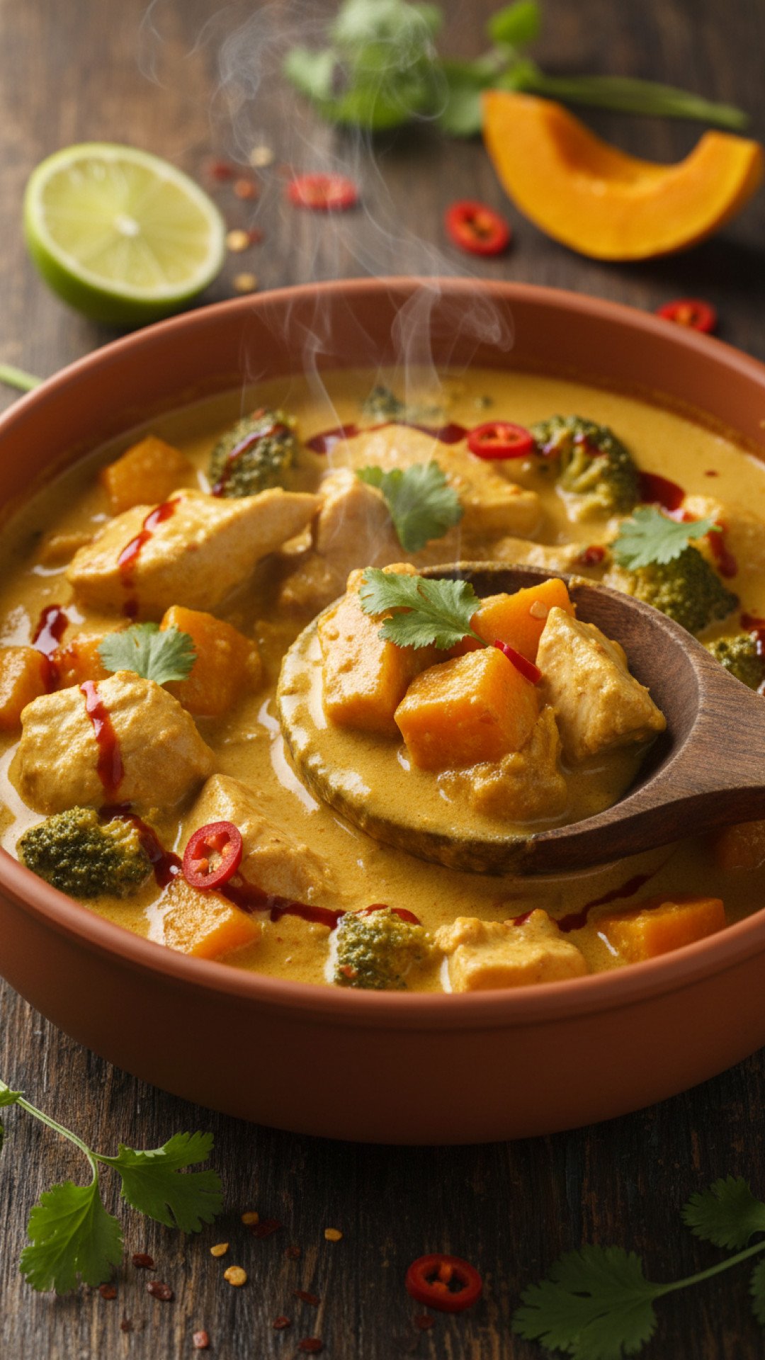 The Most Comforting Chicken and Pumpkin Curry for Cozy Evenings 4 Hearty Chicken and Pumpkin Curry Preparation