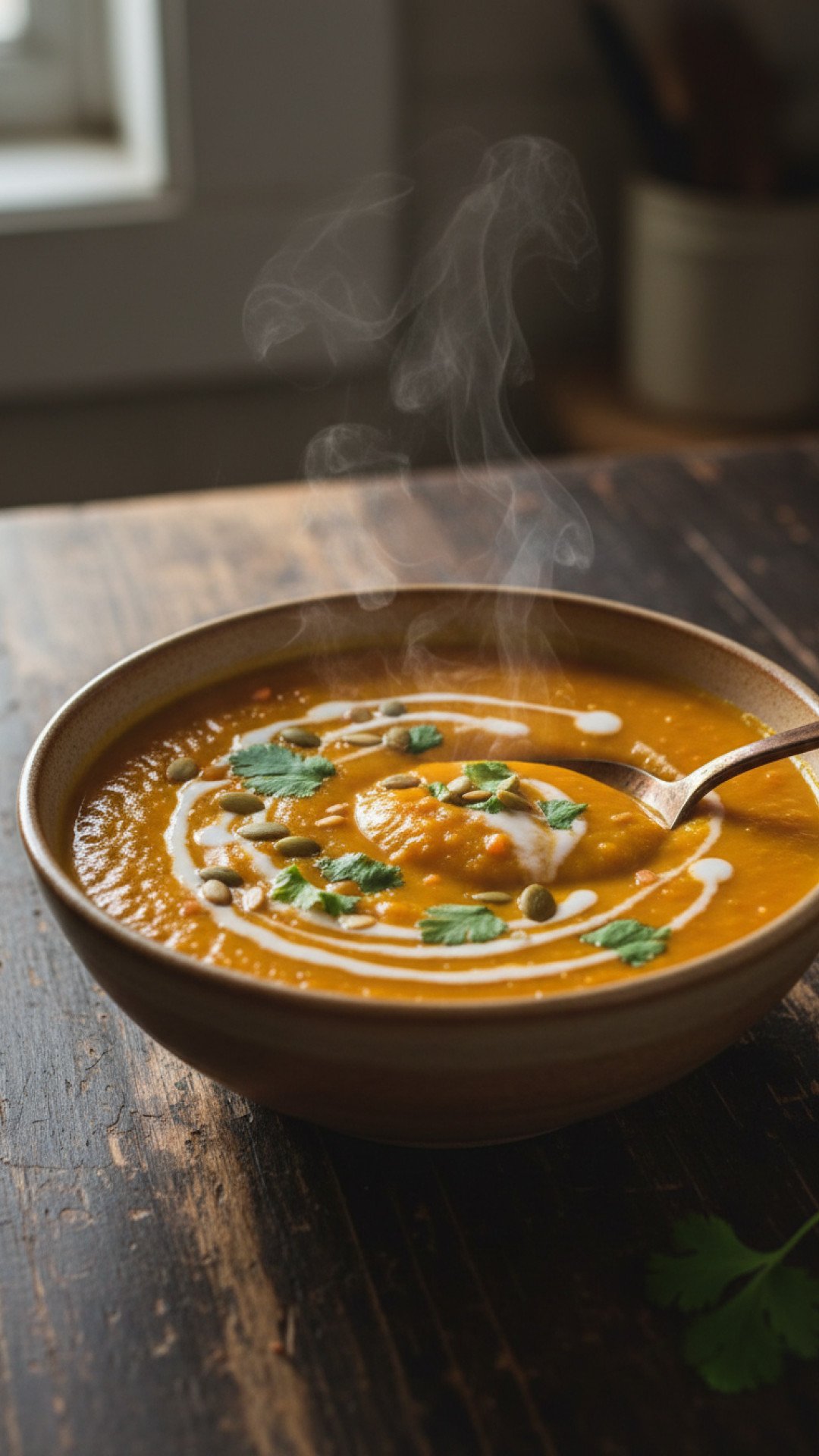 Hearty Pumpkin Lentil Soup with Warming Spices 4 Hearty Pumpkin Lentil Soup Preparation