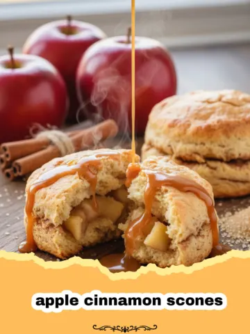 The Best Homemade Apple Cinnamon Scones with Sweet Maple Glaze