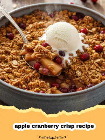 The Ultimate Apple Cranberry Crisp Recipe for Fall