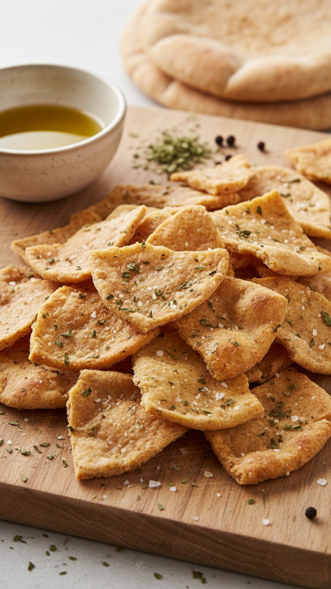 Homemade Baked Pita Chips Preparation