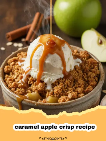 The Best Homemade Caramel Apple Crisp Recipe with Salted Toffee Crumble