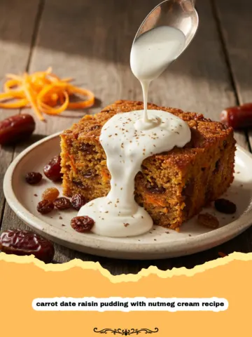 The Most Comforting Carrot Date Raisin Pudding with Nutmeg Cream Recipe 24 The Most Comforting Carrot Date Raisin Pudding with Nutmeg Cream Recipe