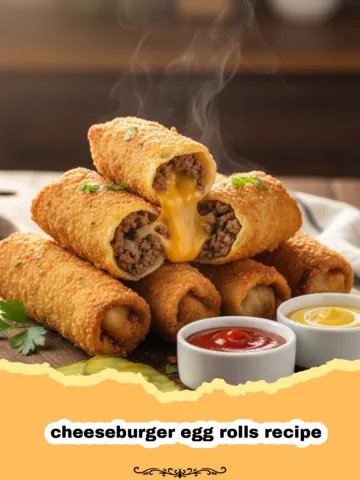 The Ultimate Crispy Cheeseburger Egg Rolls Recipe